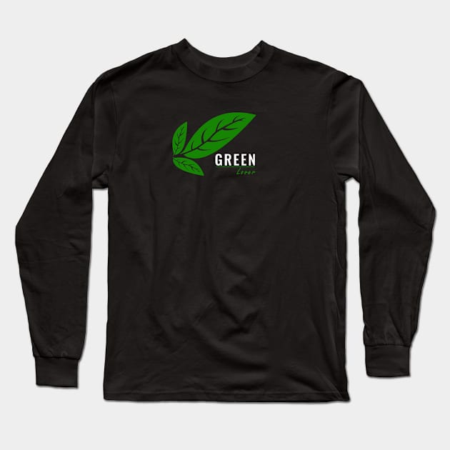 Green Lover Long Sleeve T-Shirt by iwan